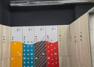 Instalación de ventilación y extracción de aire en vestuarios de Synergym Zaragoza